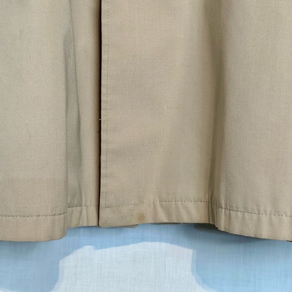 VINTAGE TRENCH COAT by Outerwear from Sears Mens Sz 42 LINER - Tan - Picture 11 of 15